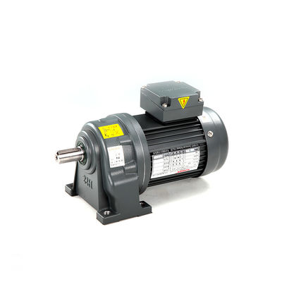 IP55 200W गियर वाली ब्रेक मोटर क्षैतिज स्थापित